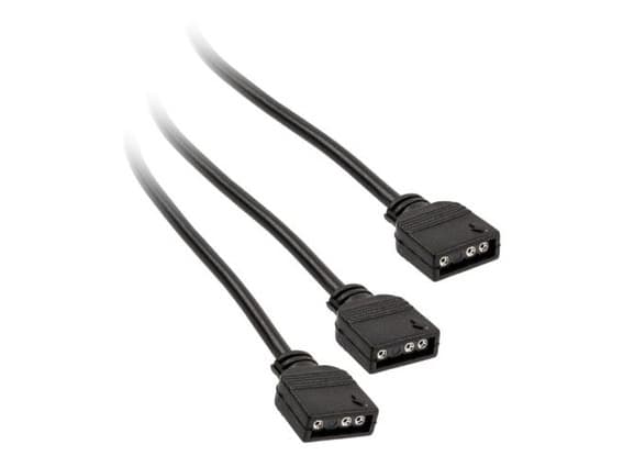 Kolink PGW-AC-KOL-043, Universal, Kabelfordeler, Svart, 3-pin, 2x 3-pin, 5 V
