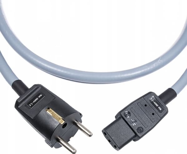 Melodika virtajohto Melodika MDP10G Maadoitettu virtajohto (verkko) 3x2.5mm2 (Schuko-IEC C13) Gunmetal - 1m