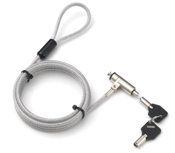 Techly IQ-LOK-15-K kabellås Sølv 1,8 m