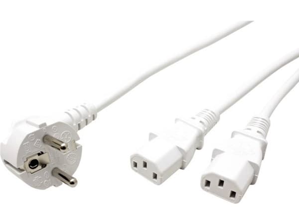 ROLINE 19.08.1023, 2 m, CEE7/7, IEC C13, 250 V, 10 A
