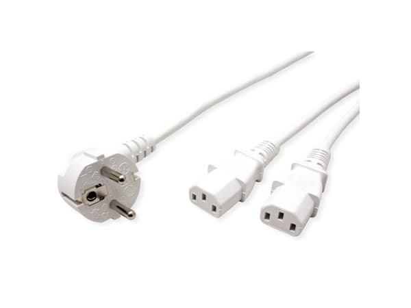 ROLINE 19.08.1023, 2 m, CEE7/7, IEC C13, 250 V, 10 A