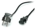 Pikkukuva 4 / 5: Arvovirtakaapeli - CEE 7/7 kulma IEC 60320 C13 - vaihtovirta 250 V, 0,6 m, Hanstik/Hunstik, CEE7/7, IEC 320, 250 V, Sort