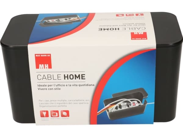 Max Hauri AG Cable Home Cable Facility Box, Kaapelirasia, Lattia, Muovi, Musta