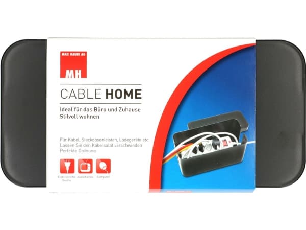 Max Hauri AG Cable Home Cable Facility Box, Kaapelirasia, Lattia, Muovi, Musta