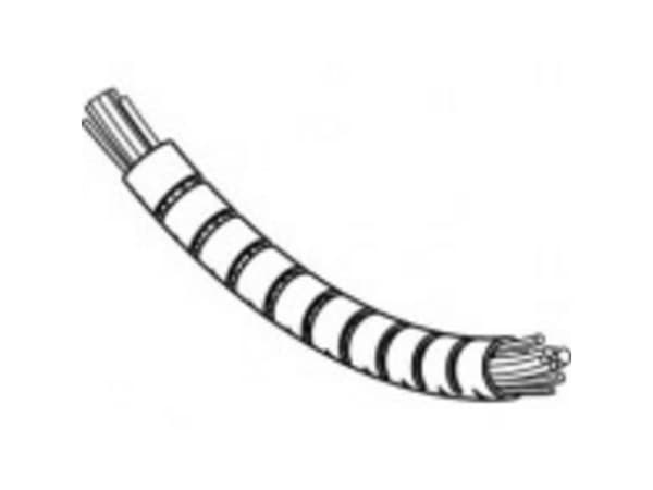 TOOLCRAFT Kabel-bundtningsslange Grå (Ø x L) 16 mm x 200 cm 1 stk TO-5454897