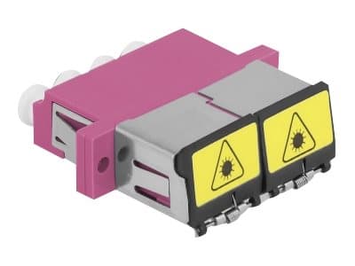 Delock - Nettverkkopler - LC multimodus (hunn) til LC multimodus (hunn) - fiberoptisk - OM4 - fiolett
