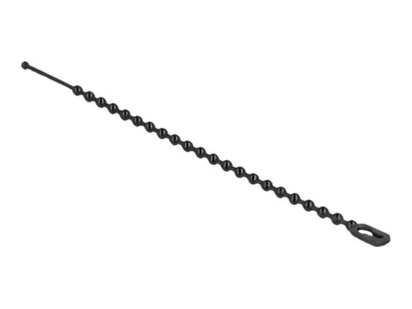 DeLOCK 19566, Helmipintainen johdinside, Polyamidi, Musta, 2,5 cm, 10 cm, 2,4 mm