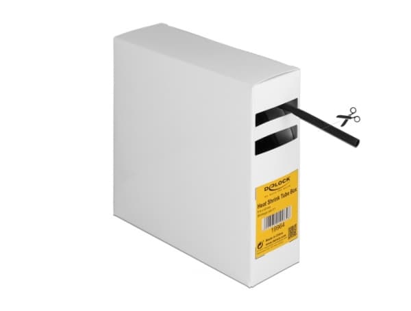 Delock - Varmekrymperør - with inside adhesive, shrinkage ratio 3:1 - 5 m - svart