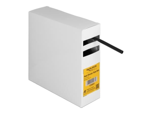 Delock - Varmekrymperør - with inside adhesive, shrinkage ratio 3:1 - 5 m - svart