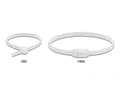 Miniatyrbild 5 av 5: Delock - Kabelsamlare - with flat head - 28 cm - svart, transparent (paket om 100)