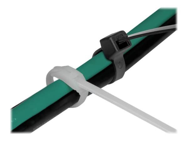 Delock - Kabelsamlare - with flat head - 28 cm - svart, transparent (paket om 100)