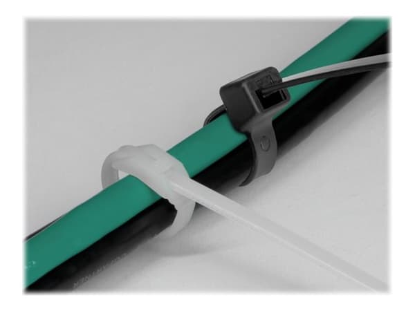 Delock - Kabelsamlare - with flat head - 28 cm - svart, transparent (paket om 100)