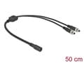 Pikkukuva 3 / 4: Delock - Strøm-splitter - DC jackstik 5,5 x 2,1 mm (hun) til DC jackstik 5,5 x 2,1 mm (han) kan skrues - 30 V - 5 A - 50 cm - lajittelu