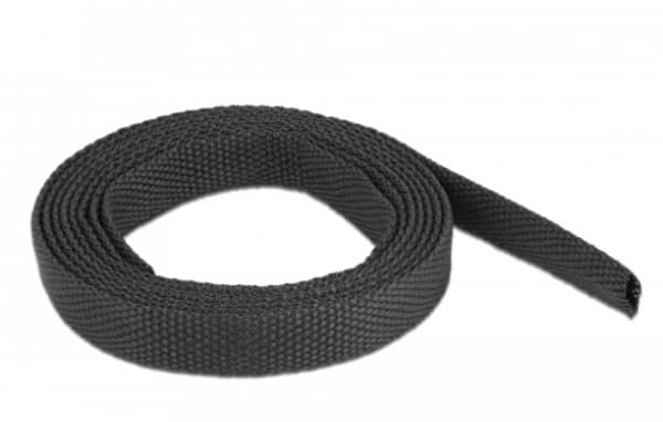 Delock - Varmekrymperør - fabric, shrinkage ratio 2:1 - 2 m - svart
