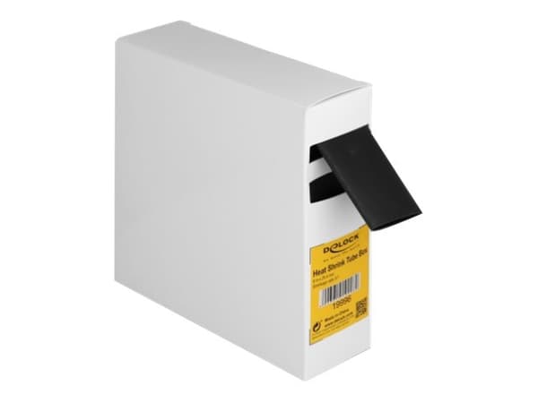 Delock - Varmekrymperør - with inside adhesive, shrinkage ratio 3:1 - 5 m - svart
