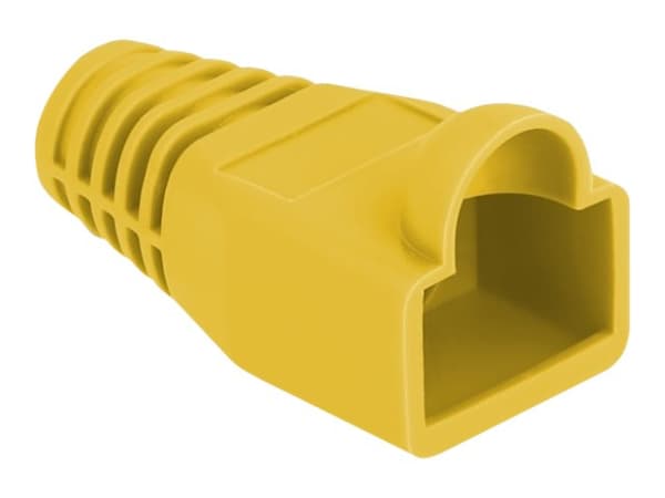 Delock Strain relief for RJ45 plug - Nettverkskabeloppstart - gul (en pakke 20)
