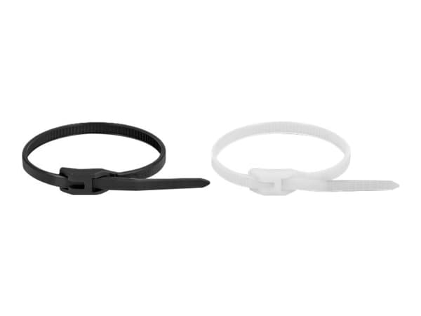 Delock - Kabelsamlare - with flat head - 37 cm - svart, transparent (paket om 100)