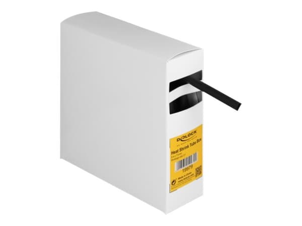 Delock - Varmekrymperør - with inside adhesive, shrinkage ratio 3:1 - 5 m - svart