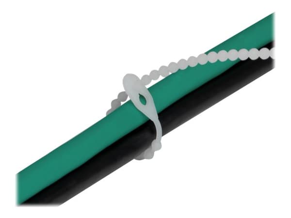 Delock Beaded - Kabellissesett - 18 cm - svart/hvit (en pakke 100)