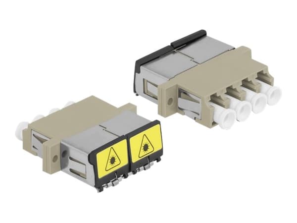 Delock - Kopplingsdon för nätverk - LC multiläge (hona) till LC multiläge (hona) - fiberoptisk - OM1/OM2 - beige