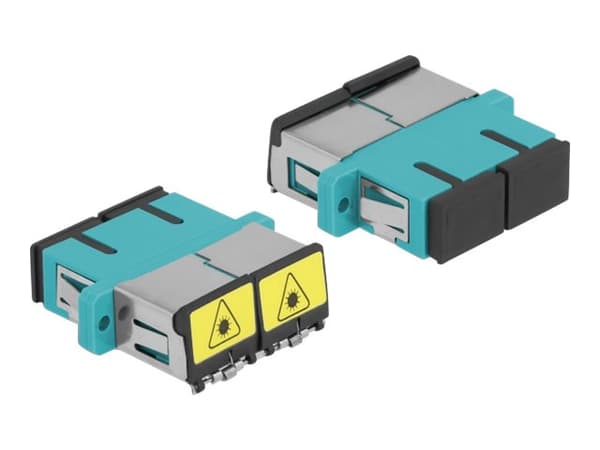 Delock - Nettverkskobling - SC multimodus (hunn) til SC multimodus (hunn) - fiberoptikk - dupleks - OM3 - akvamarin