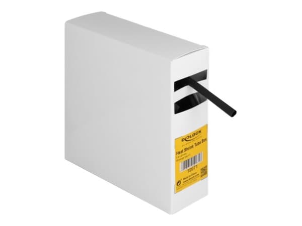 Delock - Varmekrymperør - with inside adhesive, shrinkage ratio 3:1 - 5 m - svart