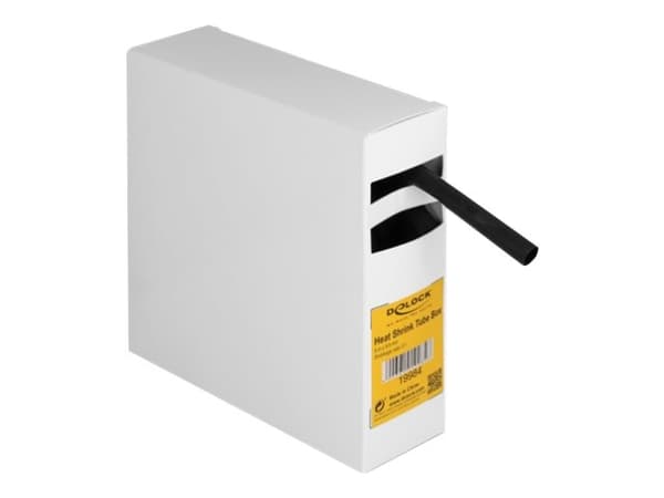 Delock - Varmekrymperør - with inside adhesive, shrinkage ratio 3:1 - 5 m - svart