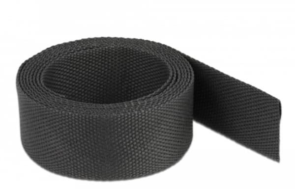 Delock - Varmekrymperør - fabric, shrinkage ratio 2:1 - 2 m - svart