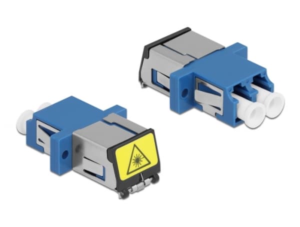 Delock - Nettverkkopler - LC-enkeltmodus (hunn) til LC-enkeltmodus (hunn) - fiberoptisk - dupleks - blå