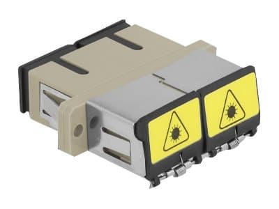 Delock - Nettverkskobling - SC multimodus (hunn) til SC multimodus (hunn) - fiberoptikk - dupleks - OM1/OM2 - beige