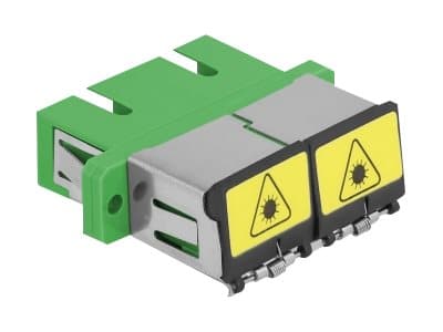 Delock - Nettverkkopler - SC-enkeltmodus (hunn) til SC-enkeltmodus (hunn) - fiberoptisk - dupleks - grønn