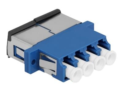 Delock - Nettverkkopler - LC-enkeltmodus (hunn) til LC-enkeltmodus (hunn) - fiberoptisk - blå