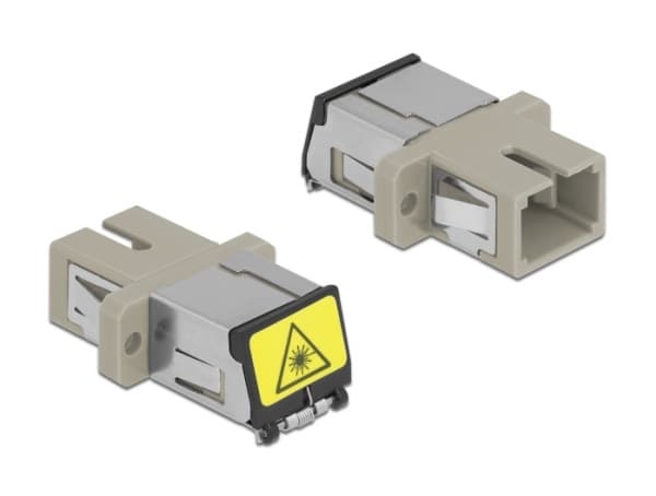 Delock - Nettverkskobling - SC multimodus (hunn) til SC multimodus (hunn) - fiberoptikk - simpleks - OM1/OM2 - beige