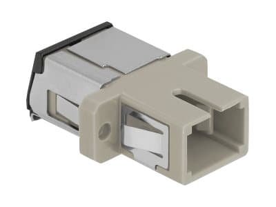 Delock - Nettverkskobling - SC multimodus (hunn) til SC multimodus (hunn) - fiberoptikk - simpleks - OM1/OM2 - beige