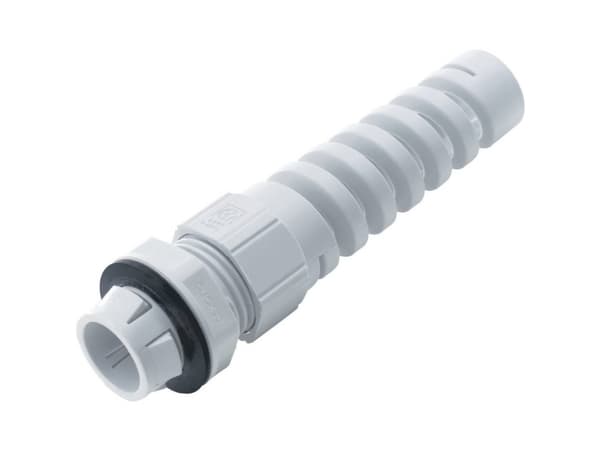 LAPP SKINTOP® CLICK BS 12 53112934 Kabelforskruning med knækbeskyttelse M12 Polyamid Sølvgrå (RAL 7001) 1 stk