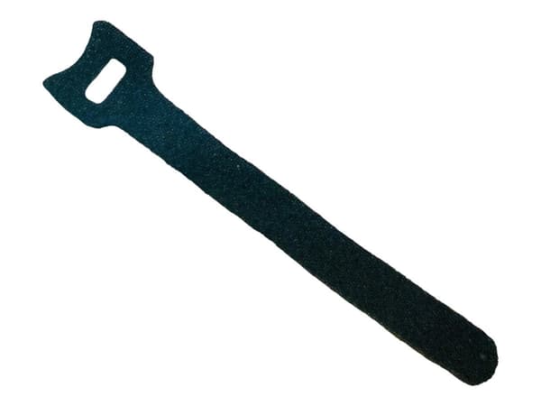 Lanview - Koukku- ja silmukkakiinnike - 12 x 150 mm - 15 cm - musta (100 kpl)