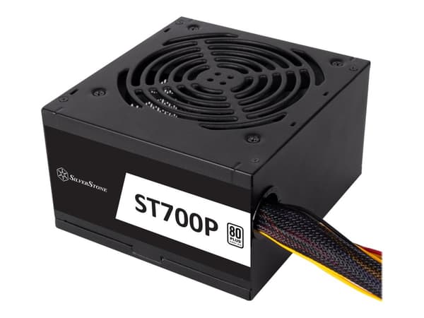 SilverStone Strider Essential Series ST700P - Strømforsyning (intern) - ATX12V 2.4/ EPS12V - 80 PLUS - AC 230 V - 700 watt - aktiv PFC - svart