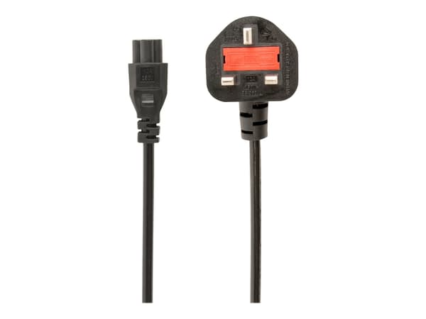 Gembird PC-187-ML12 - Strømkabel - IEC 60320 C5 til BS 1363 (hann) - 1.8 m - formstøpt