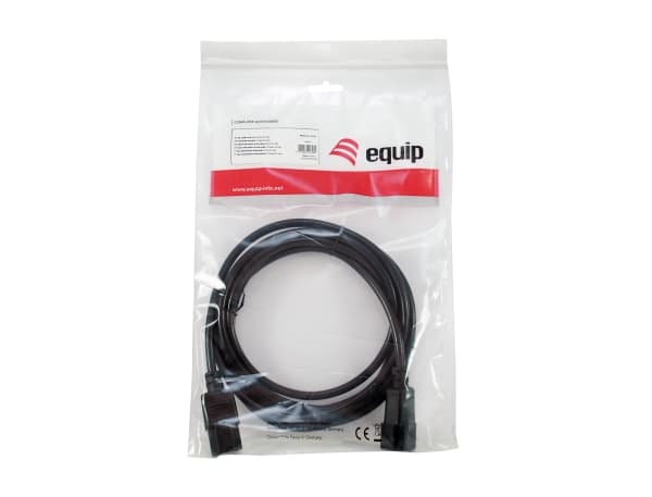 Equip 112101, 3 m, C13-kontakt, C14-kontakt, H05VVV-F3G, 250 V, 10 A