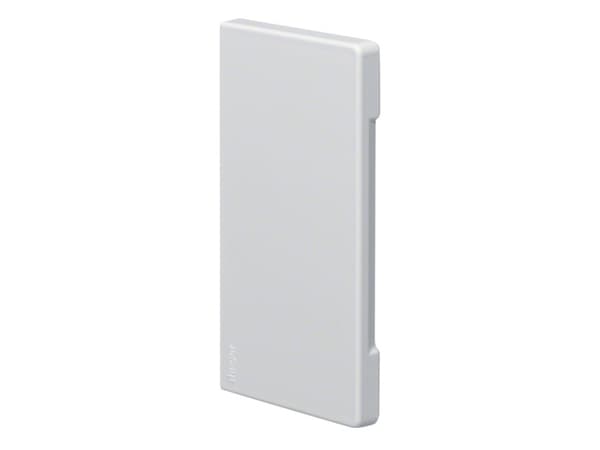 Hager BR6513069016, Blankt endebeslag, Hvit, ABS, 130 mm, 68 mm