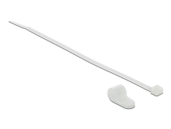 DeLOCK 18869, Tikasmallinen johdinside, Nailon, Valkoinen, 1,27 cm, V2, -10 - 120 °C