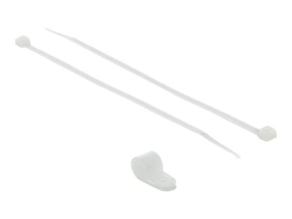 DeLOCK 18869, Tikasmallinen johdinside, Nailon, Valkoinen, 1,27 cm, V2, -10 - 120 °C