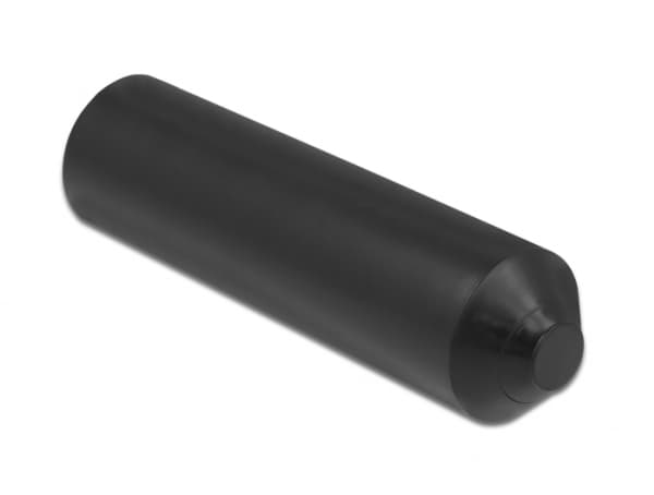 DeLOCK 19772, Lämpökutisteen päätykorkki, Musta, Polyolefiini, 7 cm, 2 kpl, 90 - 130 °C