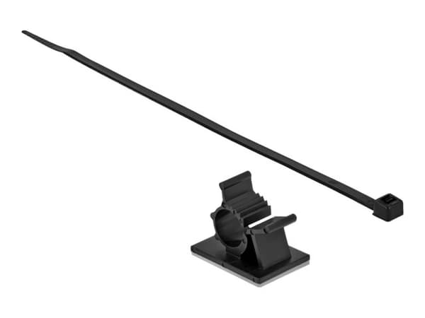 Delock - Kabellissesett - skrivebordsmonterbar, veggmonterbar - 30 cm - svart