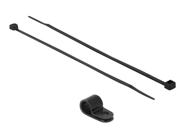 Delock - Buntebåndsett - 20 cm - svart