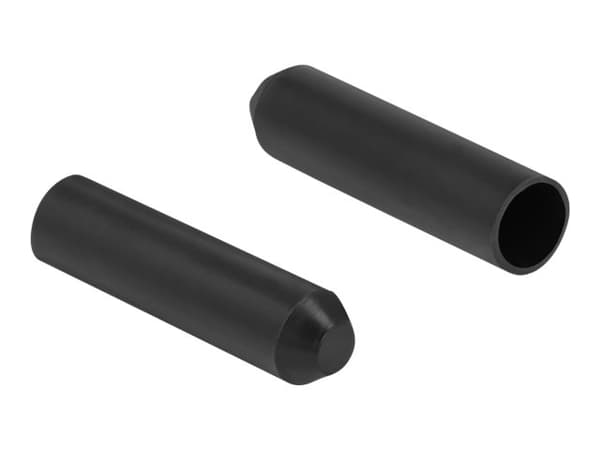 Delock - Kabelende låg - sort (pakke med 2)
