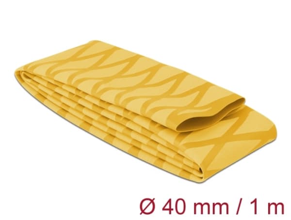 Delock - Varmekrymperør - 1 m - gul, X-pattern