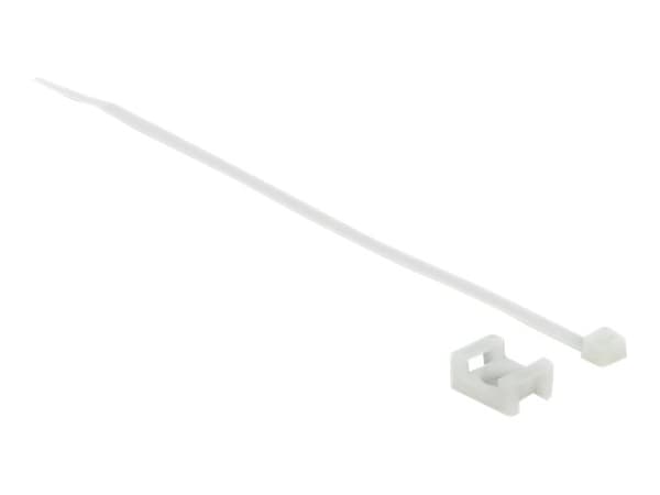 DeLOCK 18883, Tikasmallinen johdinside, Nailon, Valkoinen, -20 - 65 °C, 20 cm, 3,6 mm