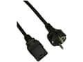 Miniatyrbilde 3 av 4: Akyga AK-UP-06 - Strømkabel - IEC 60320 C14 til IEC 60320 C15 - 250 V - 15 A - 1.8 m - svart