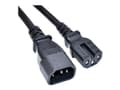 Miniatyrbilde 1 av 4: Akyga AK-UP-06 - Strømkabel - IEC 60320 C14 til IEC 60320 C15 - 250 V - 15 A - 1.8 m - svart